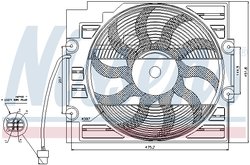 Ventilator radiator racire Nissens 85421