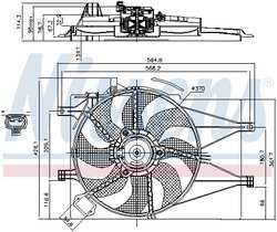Ventilator radiator racire Nissens 85434