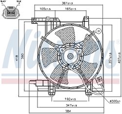 Ventilator radiator racire Nissens 85493