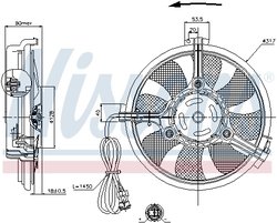 Ventilator radiator racire Nissens 85519
