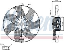 Ventilator radiator racire Nissens 85543