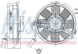 Ventilator radiator racire Nissens 85546