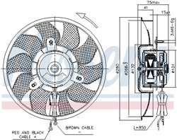 VENTILATOR RADIATOR RACIRE NISSENS 85548 - Compatibil cu AUDI, SUZUKI
