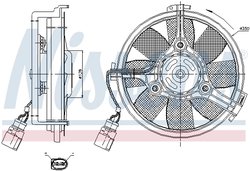 Ventilator radiator racire Nissens 85547