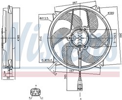 Ventilator radiator racire Nissens 85561