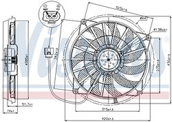 VENTILATOR RADIATOR RACIRE NISSENS 85637 - Compatibil cu AUDI