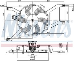 VENTILATOR RADIATOR RACIRE NISSENS 85714 - Compatibil cu DACIA, RENAULT