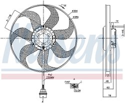 VENTILATOR RADIATOR RACIRE NISSENS 85798 - Compatibil cu SEAT, SKODA, VW