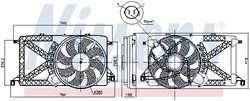 VENTILATOR RADIATOR RACIRE NISSENS 85827 - Compatibil cu FORD