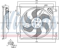 Ventilator radiator racire Nissens 85869