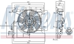 Ventilator radiator racire Nissens 85939