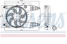 VENTILATOR RADIATOR RACIRE NISSENS 85942 - Compatibil cu CHEVROLET