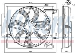 VENTILATOR RADIATOR RACIRE NISSENS 85946 - Compatibil cu NISSAN, RENAULT