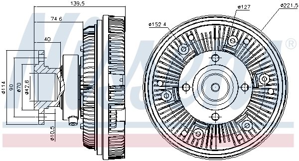 Cupla ventilator radiator Nissens 86039
