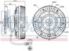 CUPLA VENTILATOR RADIATOR NISSENS 86055 - Compatibil cu MERCEDES-BENZ