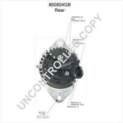 ALTERNATOR PRESTOLITE ELECTRIC 860804GB - Piesa auto compatibila cu mai multe marci