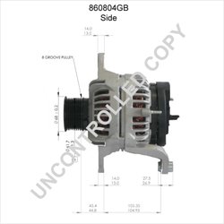 ALTERNATOR PRESTOLITE ELECTRIC 860804GB - Piesa auto compatibila cu mai multe marci