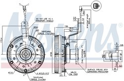 Cupla ventilator radiator Nissens 86079