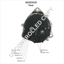 ALTERNATOR PRESTOLITE ELECTRIC 860809GB - Compatibil cu DAF