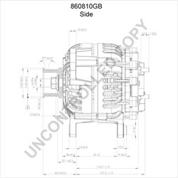 ALTERNATOR PRESTOLITE ELECTRIC 860810GB - Compatibil cu HEULIEZ, IRISBUS, IVECO