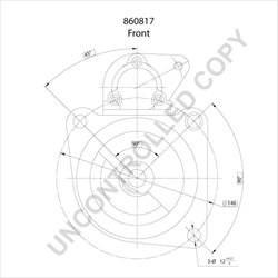 ELECTROMOTOR PRESTOLITE ELECTRIC 860817 - Compatibil cu IVECO, SCANIA