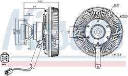CUPLA VENTILATOR RADIATOR NISSENS 86116 - Compatibil cu SCANIA