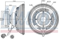 CUPLA VENTILATOR RADIATOR NISSENS 86150 - Compatibil cu VOLVO