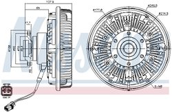 Cupla ventilator radiator Nissens 86184