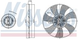 Cupla ventilator radiator Nissens 86217