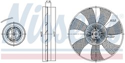 CUPLA VENTILATOR RADIATOR NISSENS 86220 - Compatibil cu VW