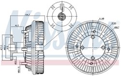 CUPLA VENTILATOR RADIATOR NISSENS 86226 - Compatibil cu MAN