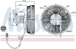 Cupla ventilator radiator Nissens 86228