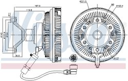 Cupla ventilator radiator Nissens 86238