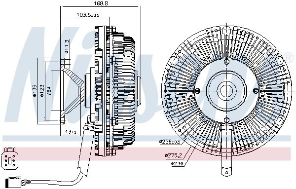 Cupla ventilator radiator Nissens 86243