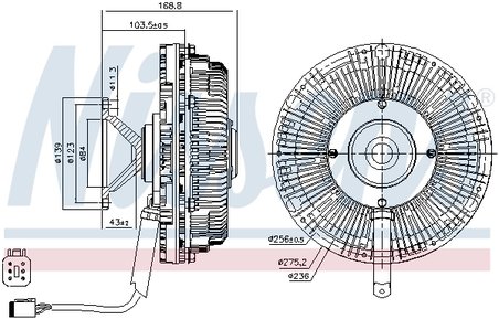 Cupla ventilator radiator Nissens 86243