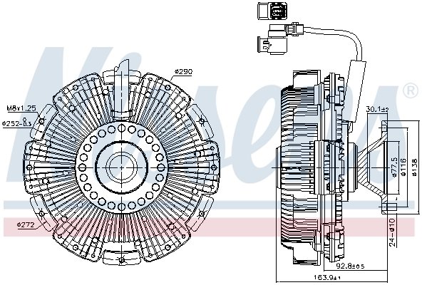 Cupla ventilator radiator Nissens 86248