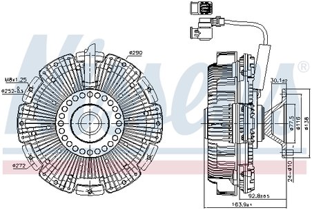 Cupla ventilator radiator Nissens 86248
