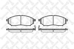 Set placute frana Stellox 863 014-SX