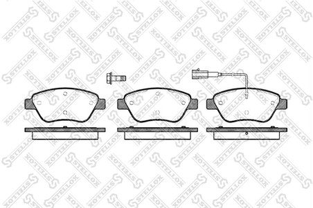SET PLACUTE FRANA STELLOX 869 001-SX - Compatibil cu ABARTH, ALFA ROMEO, AUDI, CITROEN, FIAT, LANCIA, PEUGEOT, SEAT, SKODA, VW