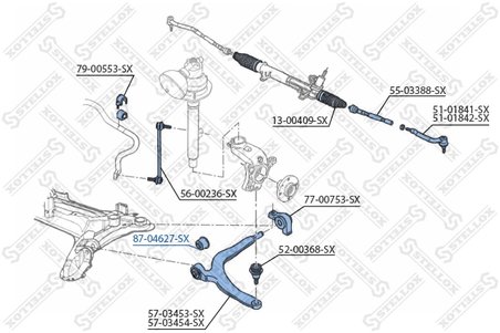 Bucsa suspensie Stellox 87-04627-SX
