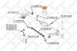 CHIT REPARATIE, BRAT STELLOX 87-05024-SX - Compatibil cu BMW