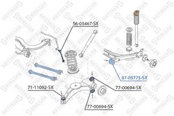 BUCSA SUSPENSIE STELLOX 87-05775-SX - Compatibil cu AUDI, SEAT, SKODA, VW