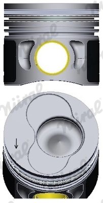 PISTON NURAL 87-114900-45 - Compatibil cu AUDI, FORD, SEAT, SKODA, VW