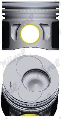 PISTON NURAL 87-114900-65 - Compatibil cu AUDI, FORD, SEAT, SKODA, VW, VW (FAW)