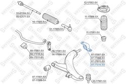 BUCSA SUSPENSIE STELLOX 87-17016-SX - Compatibil cu SUBARU