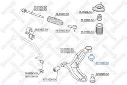Bucsa suspensie Stellox 87-51007-SX
