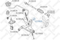 BUCSA SUSPENSIE STELLOX 87-71009-SX - Compatibil cu MAZDA