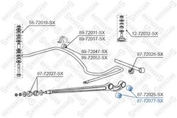 BUCSA SUSPENSIE STELLOX 87-72077-SX - Compatibil cu MITSUBISHI