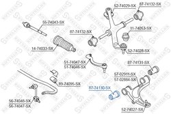 BUCSA SUSPENSIE STELLOX 87-74130-SX - Compatibil cu NISSAN, OPEL, RENAULT