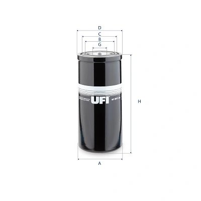 Filtru sistem hidraulic primar UFI 87.011.00